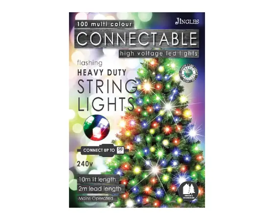 100led Multi-Colour Connectable Light W.Flash