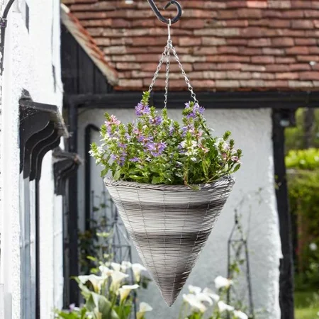 14" Wychwood Faux Rattan Cone - image 2