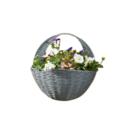 16" Slate Faux Wall Basket - image 1