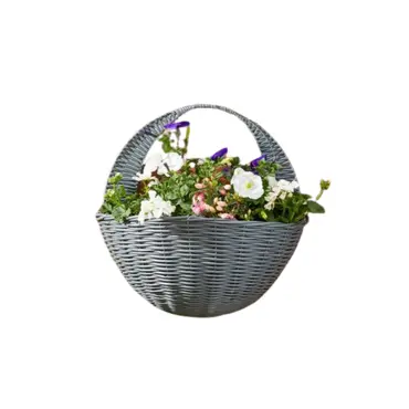 16" Slate Faux Wall Basket - image 1