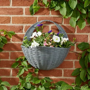 16" Slate Faux Wall Basket - image 2