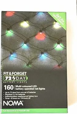 160 Fit & Forget B/O Multicolour Multifunction Net Lights