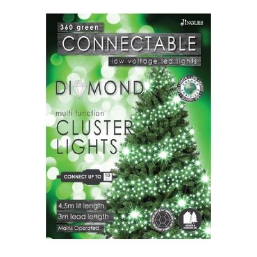 360 Green Diamond Cluster Connectable Leds