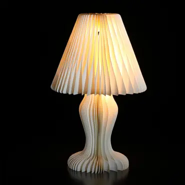 40cm Cream Honeycomb Classic Lamp With Globe Light - image 2