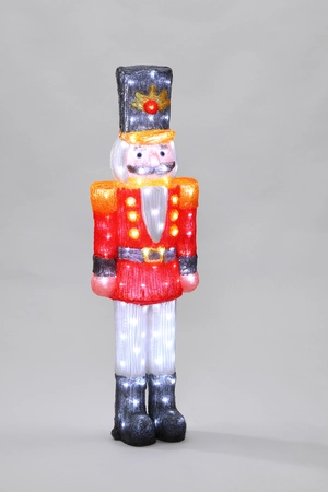 Acrylic Nutcracker With Red Jacket 93cm