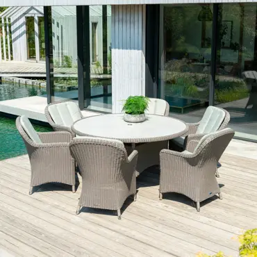 Alexander Rose Hazelmere 6 Seat Round Dining Set - image 2
