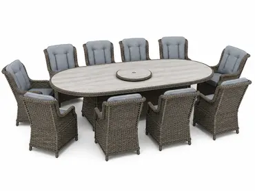 Amalfi Oval 10 Seater Dining Set