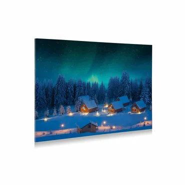 Background Lighted Canvas Northern Light Effect 76x56 Cm