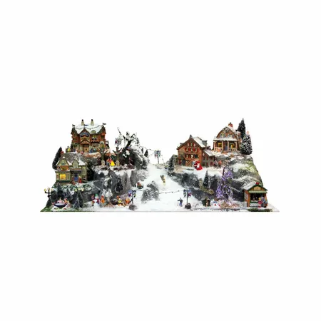 Base Christmas Village Ski Run 120x40cm - image 2