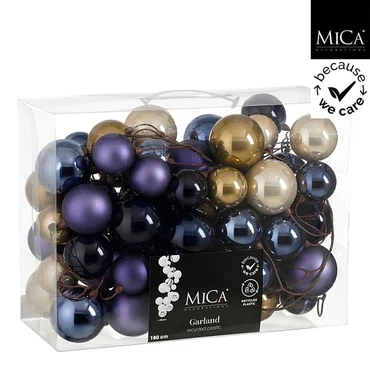 Baubles Garland Mixed Colour L180cm
