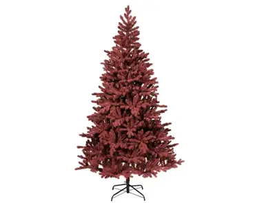Burgundy Fir Flock 7 ft