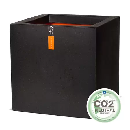 Capi Black Urban Smooth NL Square Planter 125L - image 1