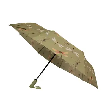 Compact Umbrella Dragonfly Fly Green