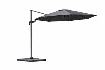 Deluxe Cantilever Parasol Round Black