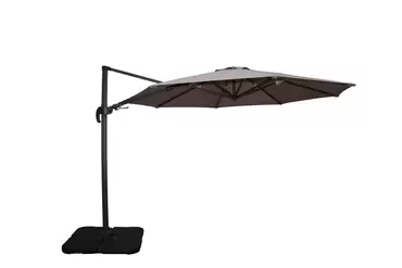 Deluxe Cantilever Parasol Round Taupe