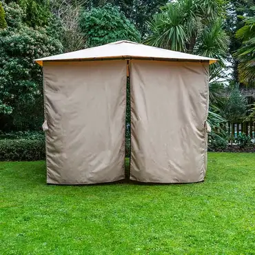 Eden 3m Gazebo with Curtains (Taupe) - image 2