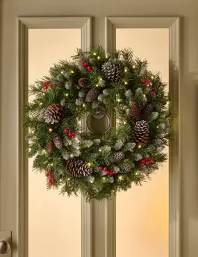 Frosted Winterberry 24" Wreath - image 3