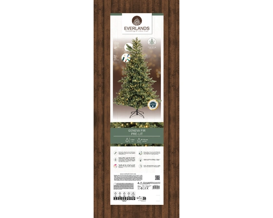 Geneva Fir Nostalgic Lights 225cm/7.5ft - image 2