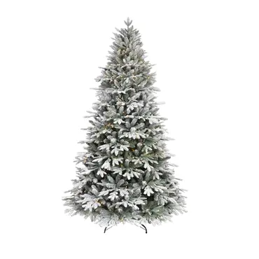 Grays Peak Pine Led Flocked Tree 8ft/240cm