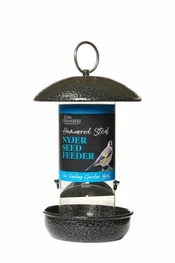 Hammered Steel Nyjer Seed Feeder