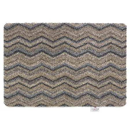 Hug Rug Plains Ribbon Grey Zig Zag 50x75 - image 1