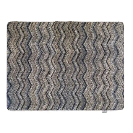 Hug Rug Plains Ribbon Grey Zig Zag 80x100 - image 1