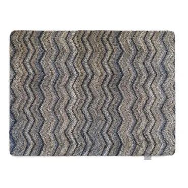 Hug Rug Plains Ribbon Grey Zig Zag 80x100 - image 1