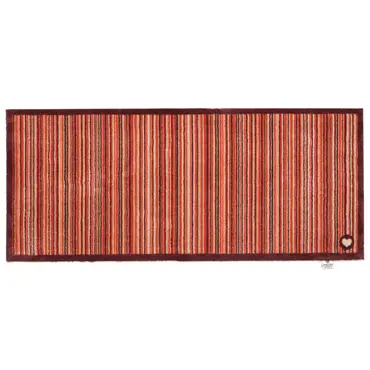 Hug Rug Stripe Red 2 Runner 65x150