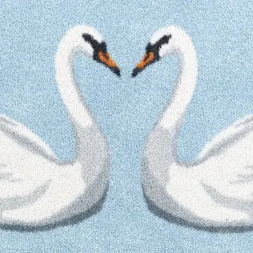 Hug Rug Swan 1 50x75 - image 3