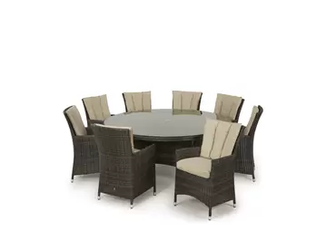 LA 8 Seat Round Dining Set - image 2