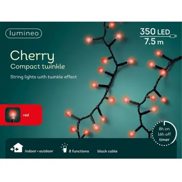 Led Cherry Lights Gb 8 Function Twinkle Effect Outdoor