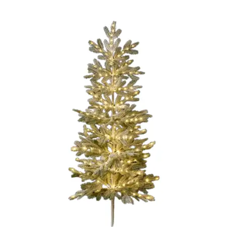 Lit Pine Needle Tree with 220 Warm White LEDs 150cm - image 1