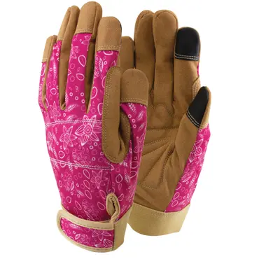 Lux-Fit Synthetic Leather Glove Pink - image 1