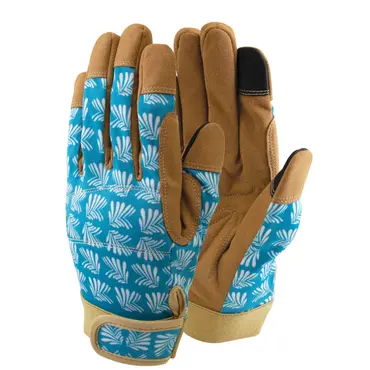 Lux-Fit Synthetic Leather Gloves Blue