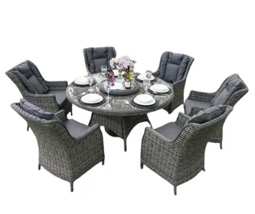 Miami 6 Seater Round Dining Set