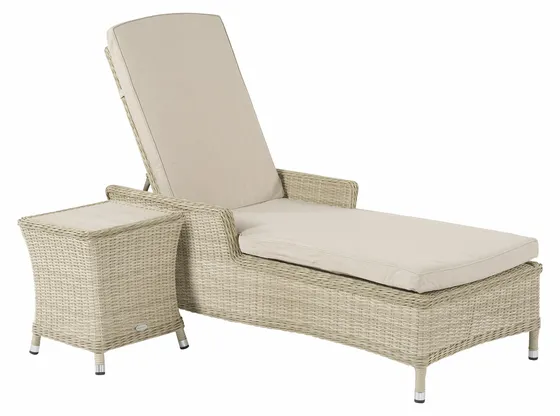 Monterey Rattan Lounger with Side Table - image 1