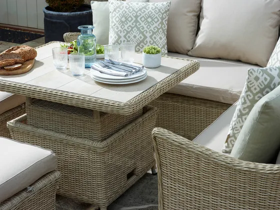 Monterey Square Sofa with Ceramic Adjustable Table - image 2