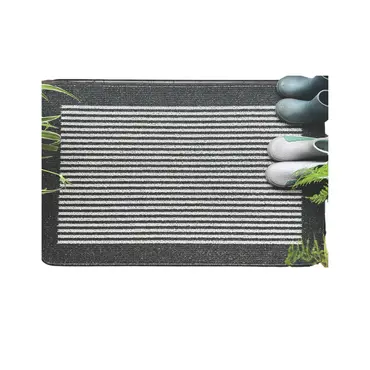 My Stain Resistant Broken Stripe Charcoal 50x80 - image 1