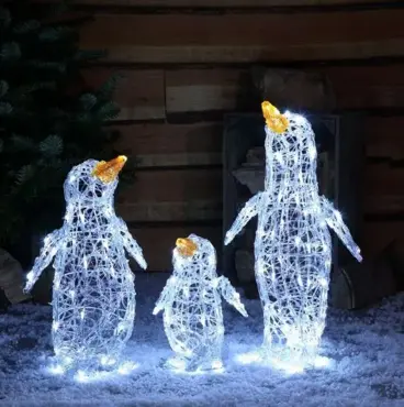 Penguin Family 160 Leds Spun Acrylic 60cm  - image 2