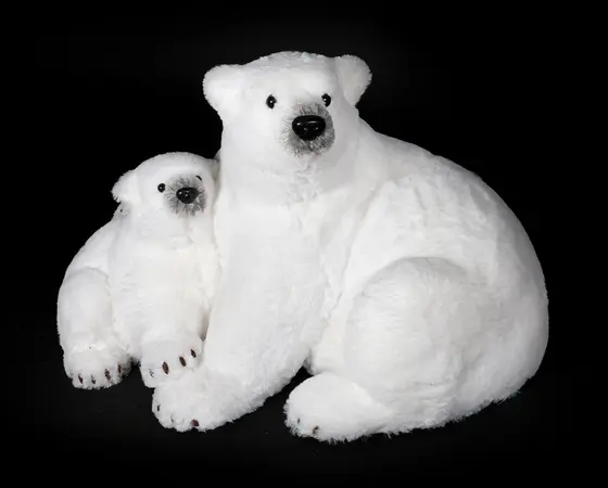 Polar Bear And Cub 50x77x62cm