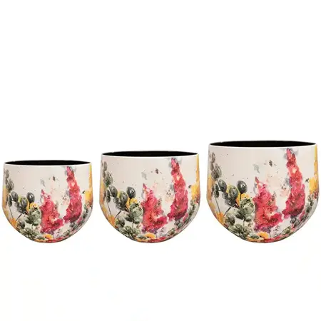 Pot Floral White D33 H28 - image 4