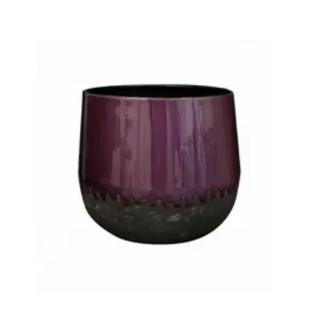 Pot Ninthe Metal Purple D29 H25 - image 1