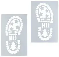 Santa Boot Stencil 25 x 16cm 