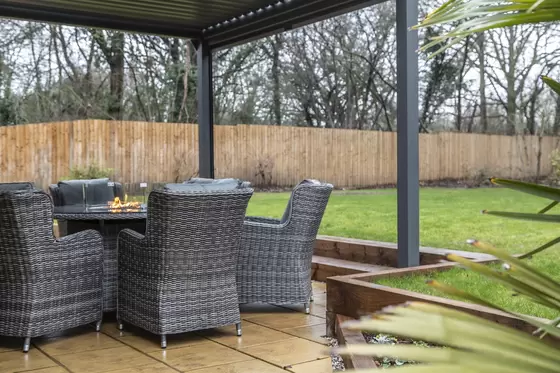 Solar Powered Charlotte Aluminium Slatted Pergola 3M X 3M - image 2