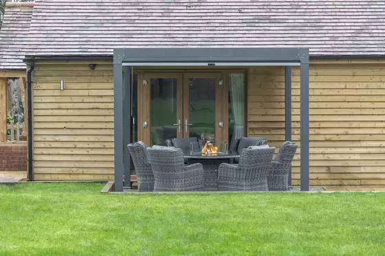 Solar Powered Charlotte Aluminium Slatted Pergola 3M X 3M - image 3