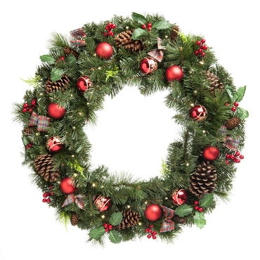 Tartan Holly Wreath