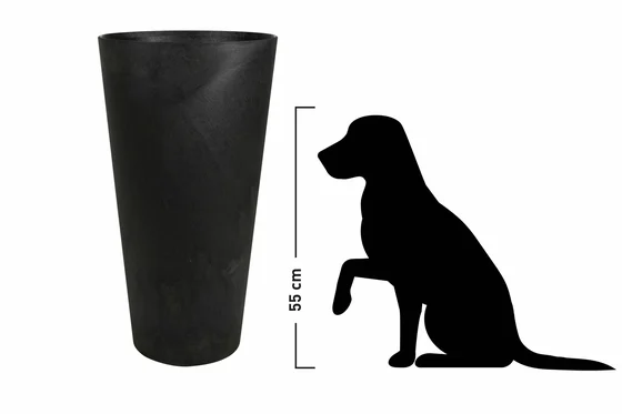 Vase Kjeld Black D35 H70 - image 2