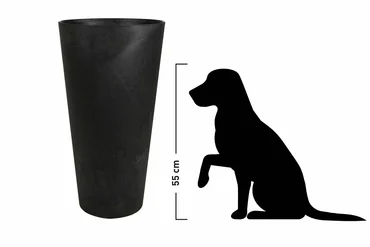 Vase Kjeld Black D35 H70 - image 2