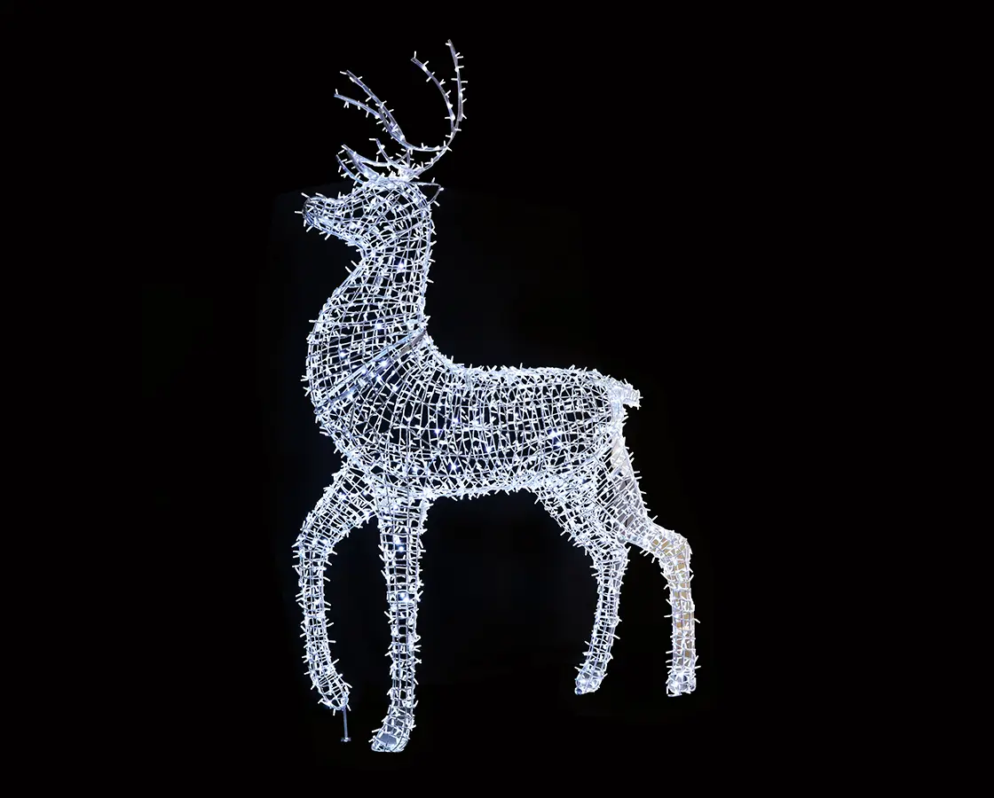 White Standing Reindeer (361cm) - Hanleys of Cork