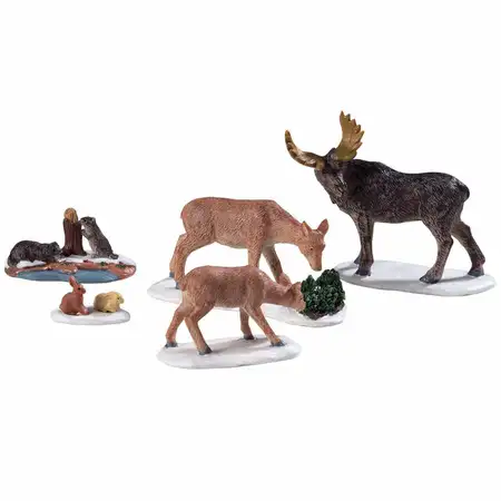 Wild Animals, Set Of 5